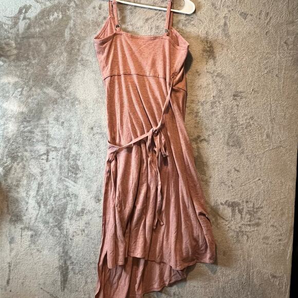 Patagonia‎ Women’s Wrap Dress Hemp Organic Cotton Size Small Striped Pink - Picture 4 of 6